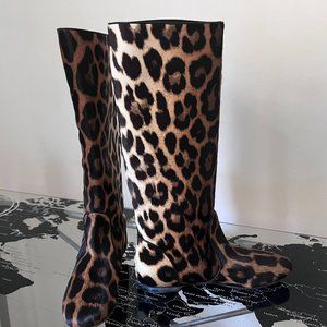 Guiseppe Zanotti ponyhair leather boots